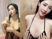 สาวจีนหน้าอกใหญ่แกล้งหยอกล้อ