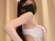 เอเชียผอมหน้ากากสาวเซ็กซี่พยาบาลเครื่องแบบ